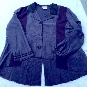 Vintage Neil & David Mixed Media Lagenlook renaissance Top